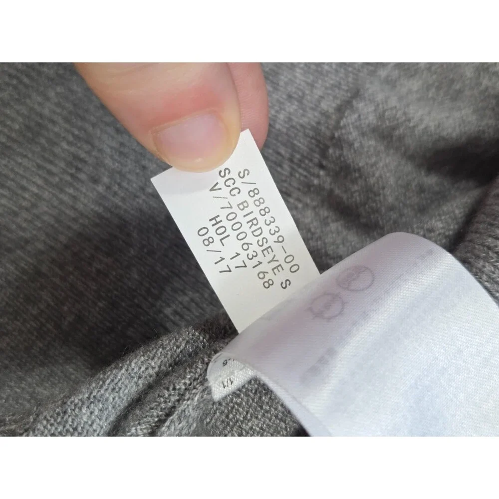 Banana Republic Luxury Blend Men's XL Silk Cashmere Long Sleeve Top Gray Ivory